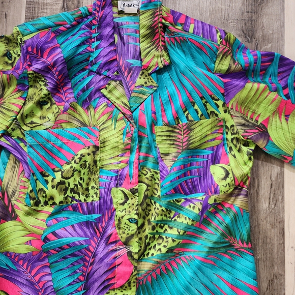 Colorful Womens Colerful Leapord Shirt - Picture 7 of 10